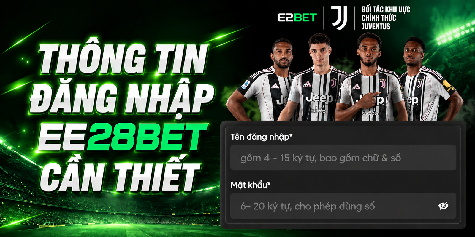 Thông tin đăng nhập EE28BET cần thiết