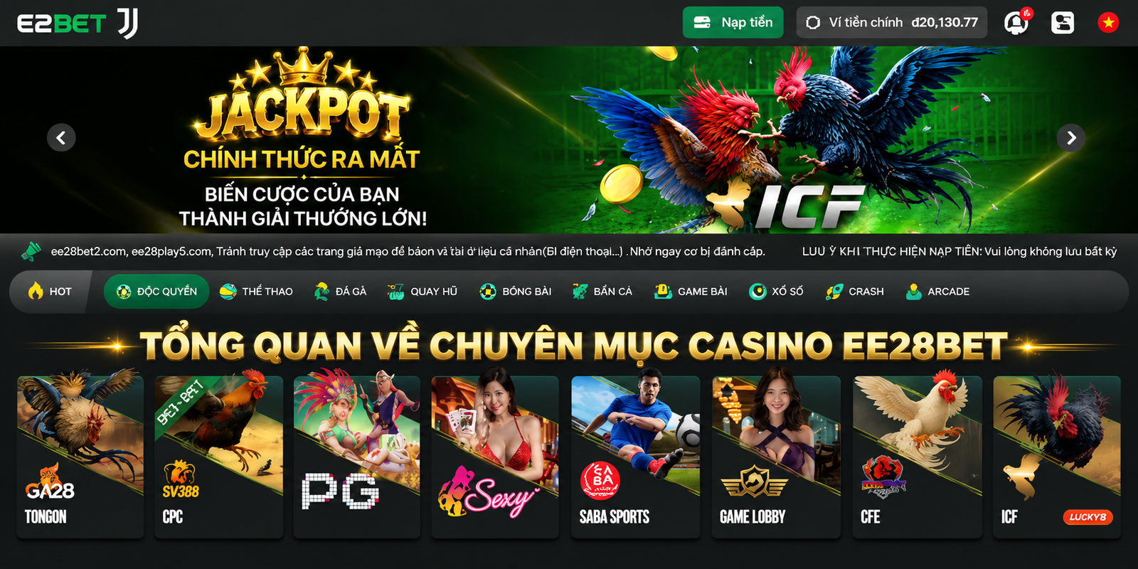 Tổng quan về chuyên mục Casino EE28BET